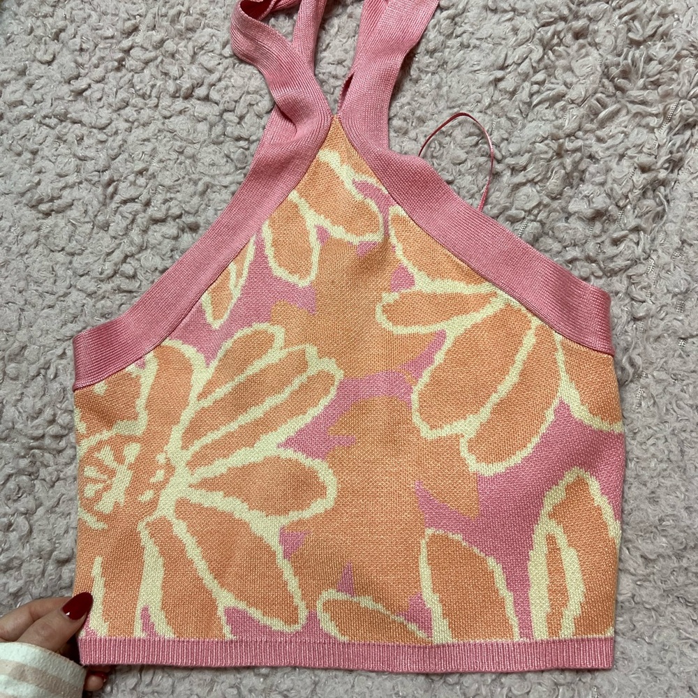 patterned cami top